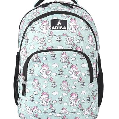 ADISA Casual Backpack School College Bag Pack (BP7004-GRN)