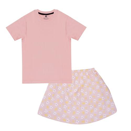 Clotth Theory Girls 100% Cotton Half Sleeves T-Shirt with Shorts | Day wear Set| Nightwear Set| Summer Set - Clotth Theory Apparel
