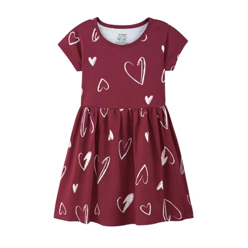 Nap Chief Sketchy Heart Dress(NC1209Y_Red_Heart_5-6 Years)