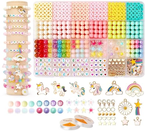 BuyLift DIY Jewelry Making Kit for Kids | Multicolor Clay Heishi Beads Set for Bracelets, Necklaces & Earrings | Handmade Craft Kit with Loose Polymer Beads for Girls & Boys