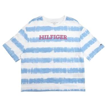 Tommy Hilfiger Girls Logo Regular-Fit Cotton T-Shirt Blue - Tommy Hilfiger Apparel