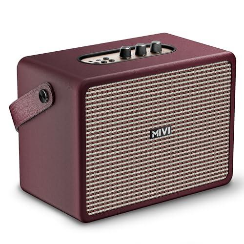 Mivi SuperBox Classic 120W Portable Bluetooth Speaker [New Launch] | Premium Sound with Built-in Subwoofer, Bass & Treble Control Knobs, AUX & USB Support | Made in India