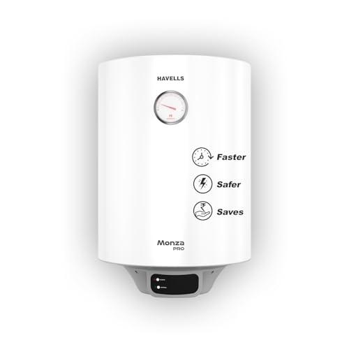 Havells Monza Pro 25L Storage Water Heater(Geyser)|Faster Heating|Safer to use|Saves electricity|Engineered for Hard Water|Endurashield Coated Anti Rust Tank|Whirlflow Technology|High Rise suitable - Havells Kitchen