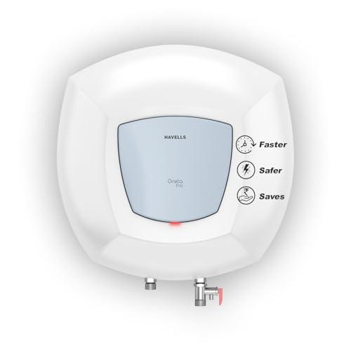 Havells All New Greta Pro 25L 5 Star Storage Water Heater (Geyser) | Faster Heating | Safe to use | Saves electricity |Engineered for Hard Water | Feroglas Coated Anti Rust Tank | Made in India - Havells Kitchen