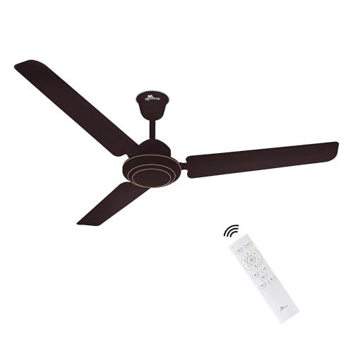 RR Signature MORPHEUS 1200 MM BLDC Ceiling Fan With Remote | 60% Energy Savings | BEE 5 Star Rated Energy Efficiency| 2 Year Warranty [Velvet Brown] - RR Kitchen