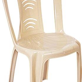 Cello Arc Chair Set of 1, Marble Beige | Unbreakable, Durable & Strong | Blended PP Material, Easy to Clean | Plastic Chair for Living Room, Office & Outdoor | 3 Years Warranty - Manufacturing Defects - CELLO Furniture