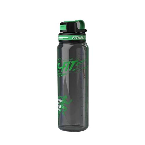 ATTRO BeFit Sports Water Bottle – 1000ml, Black, BPA Free, Leak-Proof, Flip-Top Lid, with Handle, Ideal for Gym, Running, Cycling, Office & Outdoor Use