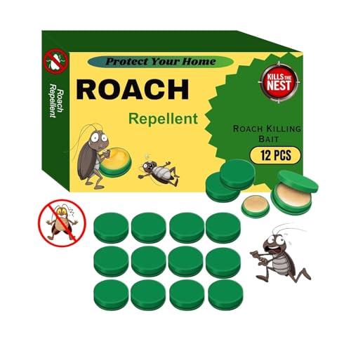 MOKRUSH Natural Cockroach Killer Bait – Eco-Friendly Roach Repellent Traps for Kitchen, Bathroom, Cabinets – Indoor & Outdoor Cockroach Control with Anti-Roach Gel – Non-Toxic Pest Solution (6) - MOKRUSH Lawn & Patio