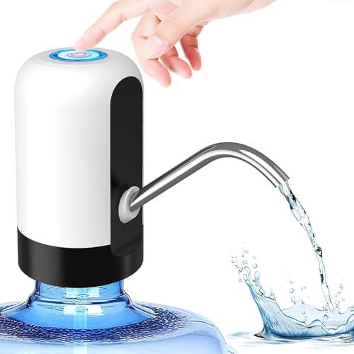 LYSIAC Automatic Water Dispenser Pump 20 Litre Water can & jar– USB Rechargeable, One-Touch Control, Fits 5-Gallon Bottles (Pack of 1)
