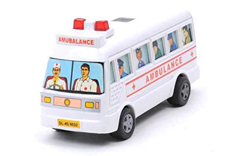 Centy Toys Mini Ambulance Pull Back Bus (Multicolor), Kid