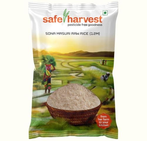 Safe Harvest Pesticide Free Sona Masuri Raw Rice 12 Months 5kg