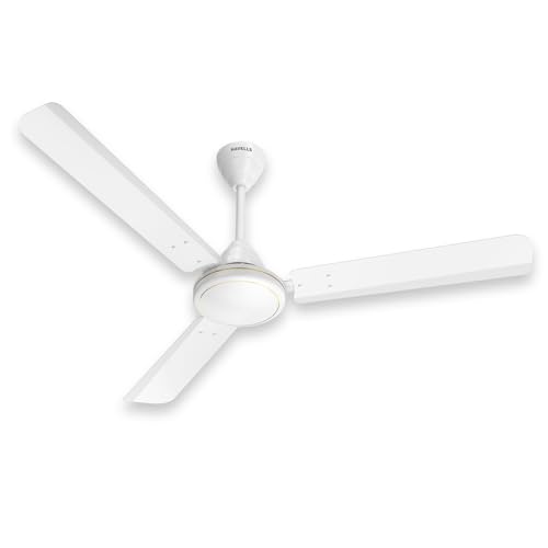 Havells Mozel XP 1200mm Ceiling Fan, Best in Class Base Fan with High Air Delivery, Energy Saving & 100% Pure Copper Motor | 2 Year Warranty | White