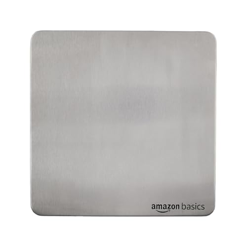 Amazon Basics Axial 6″ Fan | 22W | 7 Blades | 150mm Sweep | 7.3 dB Low Noise | Window Mount | Wall Switch Control | Silver Plastic & Brush Steel