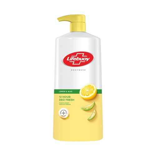 Lifebuoy Lemon & Aloe Bodywash | 12hr deo fresh | Fights body odour germs| 750ml