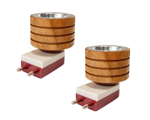 Rexivo (Pack of 2) Sheesham Wooden Kapoor Dani | Night Camphor Diffuser| Bakhoor Burner| Electric Incense Burner |Dhoop Dani for Home, Office Daily Use
