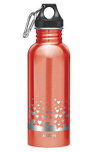 MILTON Alive 750 Stainless Steel Water Bottle 750ml, Single Walled, ISI Certified I Leak Proof Lid, Rust Proof I For School, Office, Gym I Red