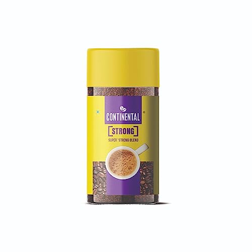 Continental Strong Coffee Powder 50g Jar | Instant Coffee with Bold Flavor | Rich Aroma | Perfect for Espresso, Cappuccino, and Black Coffee Lovers