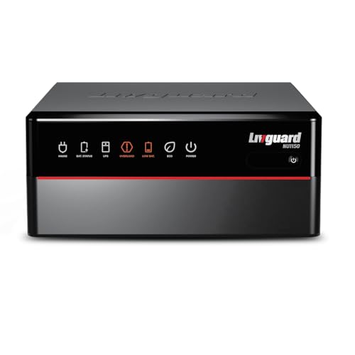 Livguard Neugen 900 VA/12V Square Wave Inverter with Artificial Intelligence | NU1150 for Homes and Offices | 3 Years Warranty