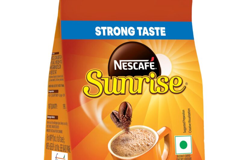 Sunrise Instant Coffee Powder|Strong Taste For The Perfect Start To Your Day|Coffee Chicory-Mix|190g /200g, Stabilo Pack, Bag