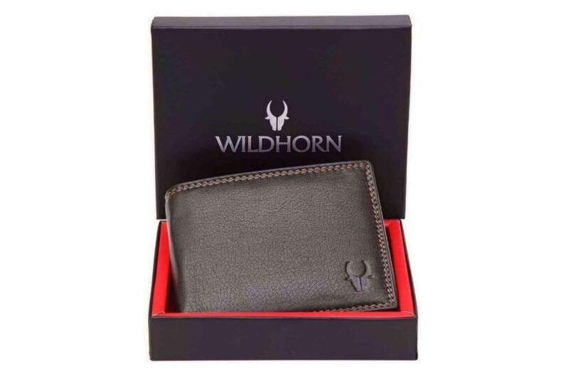 WildHorn Rfid Protected Leather Wallet For Men, Brown