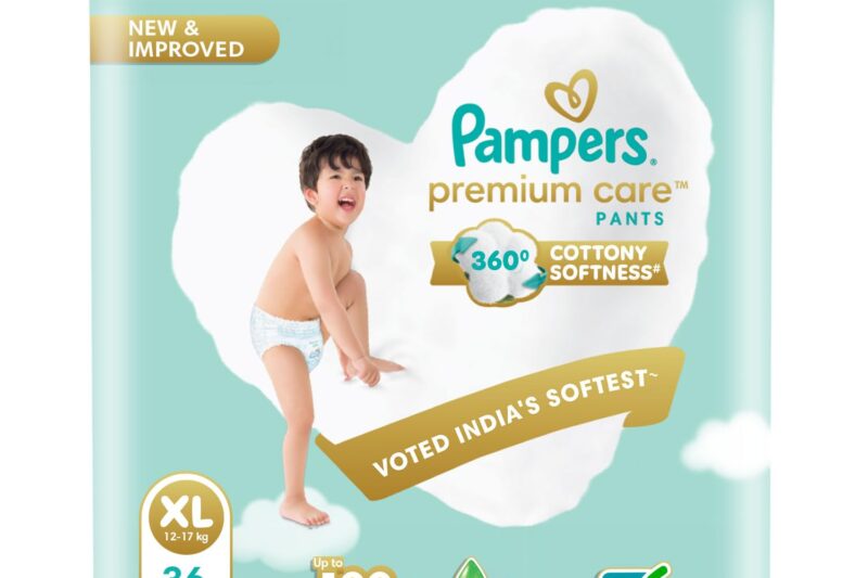 Pampers Premium Care Pant Style Baby Diapers | Extra-Large (XL size) | 36 Count | Voted India’s Softest | All-in-1 with 360 Cottony Softness Diapers | 12-17kg