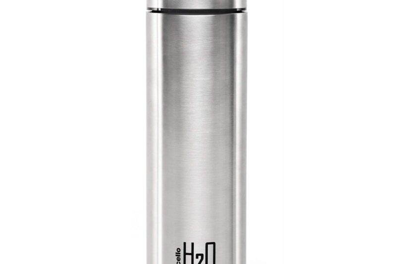 CELLO H2O Stainless Steel Water Bottle, 1000ml Silver | Single Walled, Food Grade ISI Certified Steel Bottle | Leakproof Lid Steel Fridge Bottle For School Kids, College, Office, Gym, Travel & Outdoor