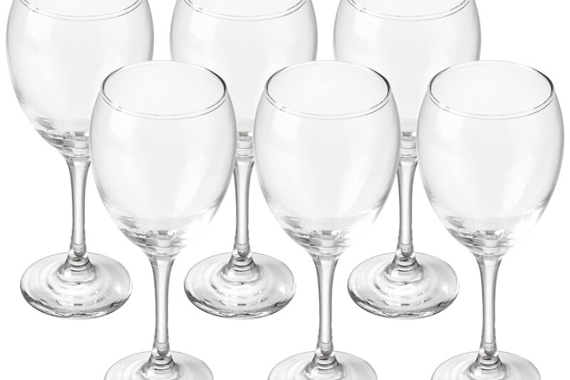 Buy Amazon Brand – Solimo Wine Glass Set, 310ml, Set of 6, Transparent Online at Low Prices in India – Amazon.in