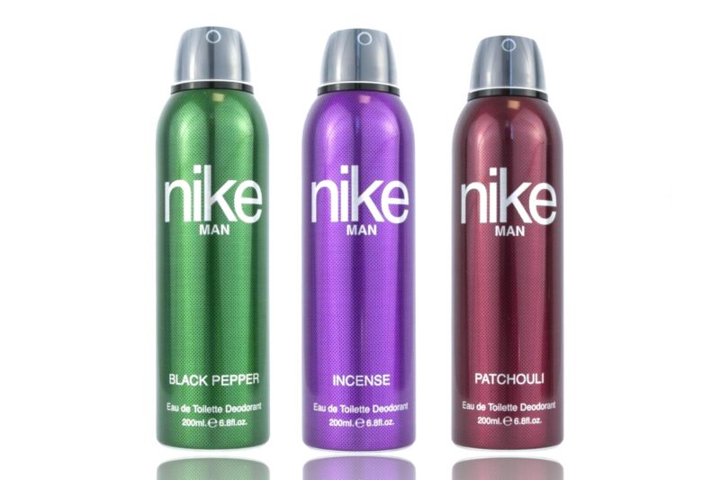 Nike Unisex Black Pepper + Incense + Patchouli Fresh Spray Deodorant For Man – Pack Of 3 (200Ml Each), 3 Count