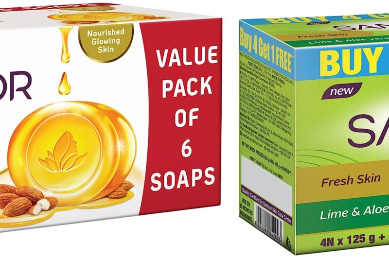 Buy Santoor Pureglo Glycerine Soap With Almond Oil And Glycerine, 125G (Pack Of 6) For Nourished Glowing Skin And Aloe Fresh Soap With Aloe Vera And Lime, 125G Online at Low Prices in India – Amazon.in