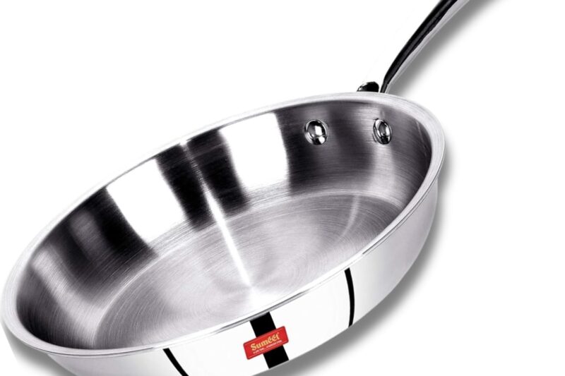Buy MILTON Pro Cook Triply Stainless Steel Fry Pan with Lid, 22 cm / 1.5 Litre- Silver Online at Low Prices in India – Amazon.in