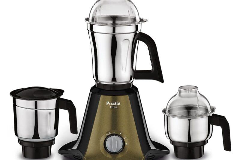 Buy Preethi Titan Mixer Grinder | 1000W Watt | 2yr Guarantee & Lifelong Free Service I 3 Jars I Black (MG-283) Online at Low Prices in India – Amazon.in