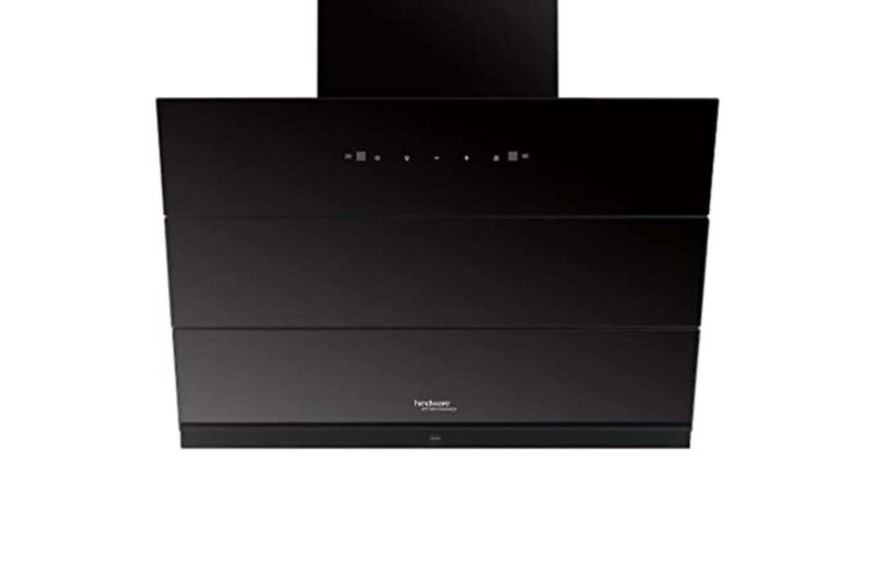 Hindware Smart Appliances | Skyla 75 cm Chimney | 1350 CMH | Auto Clean | Slant Design | Filterless | Touch Control, Motion Sensor | 10 Yrs Warranty on Motor & 2 Yrs on Product (Black)