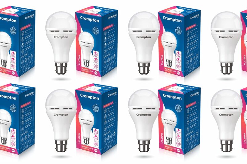 Crompton Emergency 9W LED Bulb Base B22 Cool Day Light (Pack of 8)