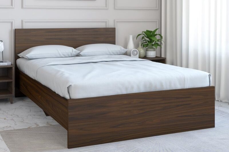 Nilkamal Arthur Wooden Double Bed Without Storage