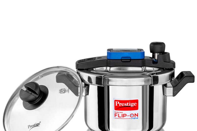 Prestige 3L Stainless Steel Pressure Cooker with Glass Lid