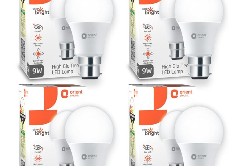 Buy Orient Electric Polycarbonate High Glo Led Lamp 9W, (Warm White, 3000K, B22 – Pack Of 4) Online at Low Prices in India – Amazon.in