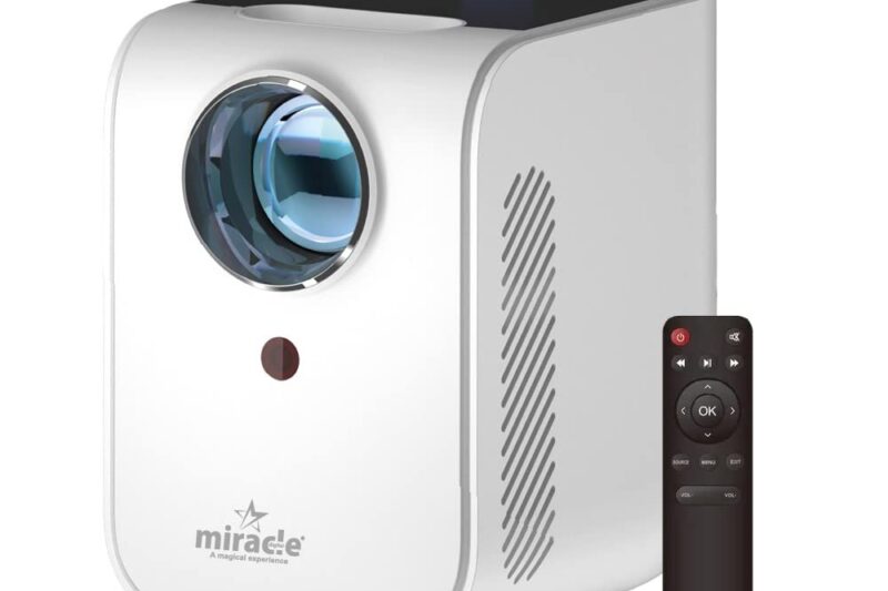 Miracle Digital Star HD Pro Projector Supports full HD,1500 lumens, built in speaker, HDMI input for fire TV stick,outdoor/indoor video projector, hi-def support 1080,connectivity HDMI,USB,AV,SD card.