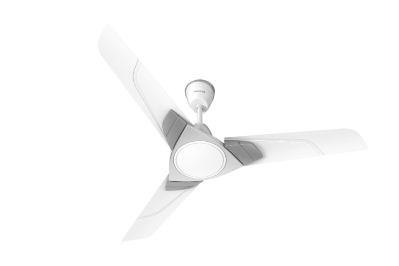 Buy Polycab Aereo Plus Star Rated, 1200mm Ceiling Fan For Home | High Speed & Air Delivery | Saves Up To 33% Electricity, Rust-Proof Blades, 52 Watt | 3-yr Warranty【Pearl White Cloud Grey Silver】 Online at Low Prices in India – Amazon.in