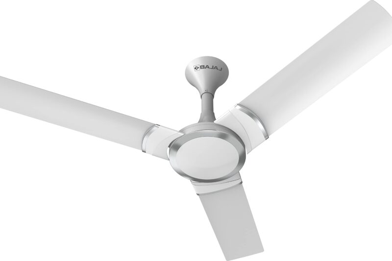 Bajaj Stylo 12S2 1200MM Ceiling Fans for Home | BEE-2 Star Rated Energy Efficient | SUPER 5TUFF TECHNOLOGY™ | SumoTuff Blades | High Air Delivery & High Speed | 5-Yrs Warranty 【Sparkle White】