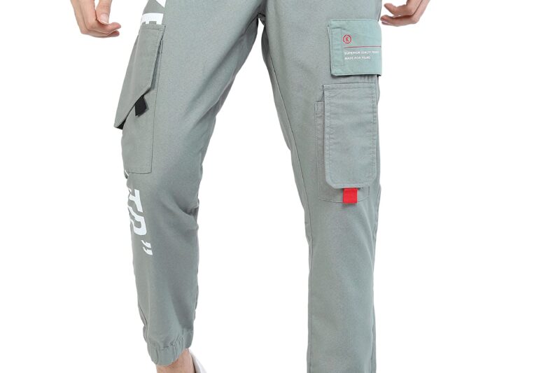 KETCH Men’s Mid Rise Regular Fit Jogger Trouser