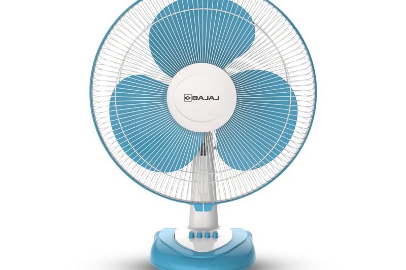 Buy Bajaj Frore Neo Table Fan 400 MM | Table fans for Home & Office |Aerodynamically Balanced Blades| 100% CopperMotor| HighAir Delivery|3-Speed Control| 2-Yr Warranty 【Blue】 Online at Low Prices in India – Amazon.in