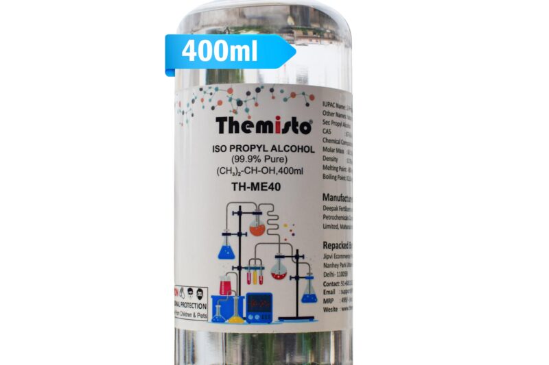 Themisto IPA ISO PROPYL RUBBING ALCOHOL (99.9% Pure) (TH-ME40) 400ML