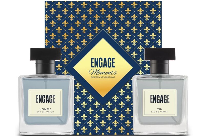 Buy Engage Gift Set – Moments Luxury Perfume Gifts for Men, Homme & Yin 200ml, Long Lasting Smell, Mens Perfume, Pack of 2, Men Gift Set, Best Birthday, Anniversary Gift Hamper by ITC, Eau De Parfum for Man Online at Low Prices in India – Amazon.in