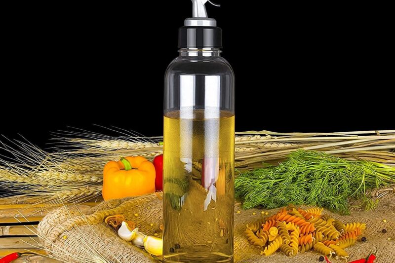 The Earth Store 1000 ML Plastic Oil Dispenser Transparent Cooking Oil Pourer for Kitchen Leakproof Sauce Vinegar Liquid Dispenser