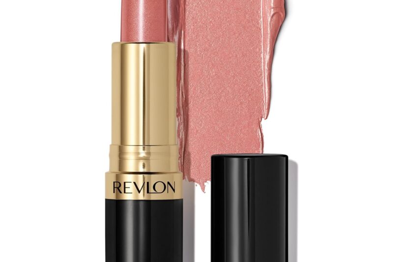 REVLON Super Lustrous Crème Lipstick, 80% Conditioning Ingredients, intance color, Waterproof, Long-Lasting, 100% Vegan Lipstick, After Glow (801), 4.25 gm