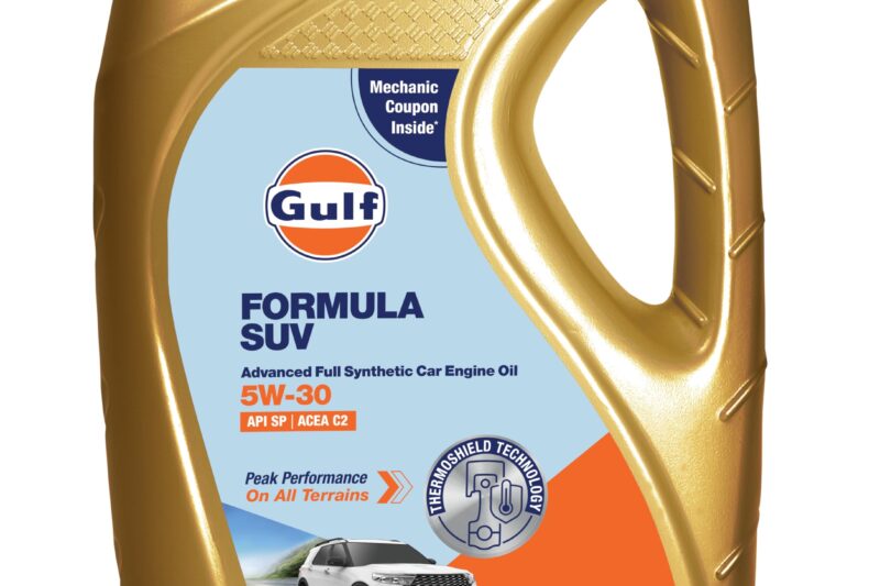 Gulf FORMULA SUV 5W-30 API SP, ACEA C2 | Modern Petrol, Diesel, E20, CNG SUVs | 4 Wheeler Car Advanced Full-Synthetic Engine Oil [3.5 L] – Pack of 1