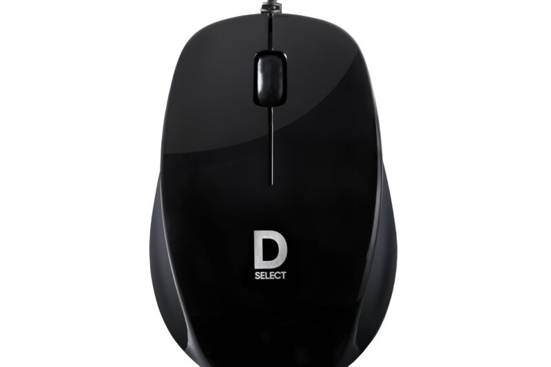 Wired Mouse DS112-Black with USB Type C Connector, 1200DPi, Lightweight | Marketed by Dell