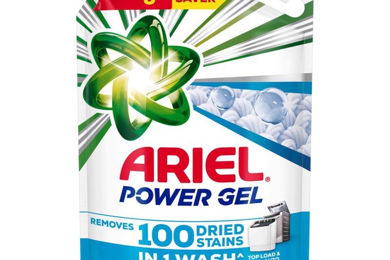 Ariel Power Gel Liquid Detergent for Top Load & Semi Auto – 6kg | Removes 100 Dried Stains in 1 Wash | Faster Dissolving | Long-Lasting Fragrance | Color Protection | At the price of Powders