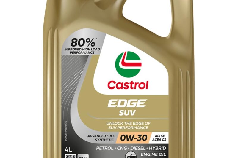 Castrol EDGE SUV 0W-30 Advanced Full Synthetic Engine Oil | Power Boost Technology | G80% Improved Performance| For Petrol, Diesel, CNG & Hybrid Cars | 4L