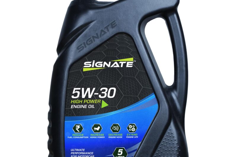 Signate Car Engine Oil for Petrol, CNG and Diesel Car 5L, Synthetic Engine Oil for Cars, Anti-Wear Car Engine Oil for Reduced Maintenance Cost, 5L